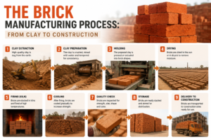 The Brick Manufacturing Process: From Clay to Construction